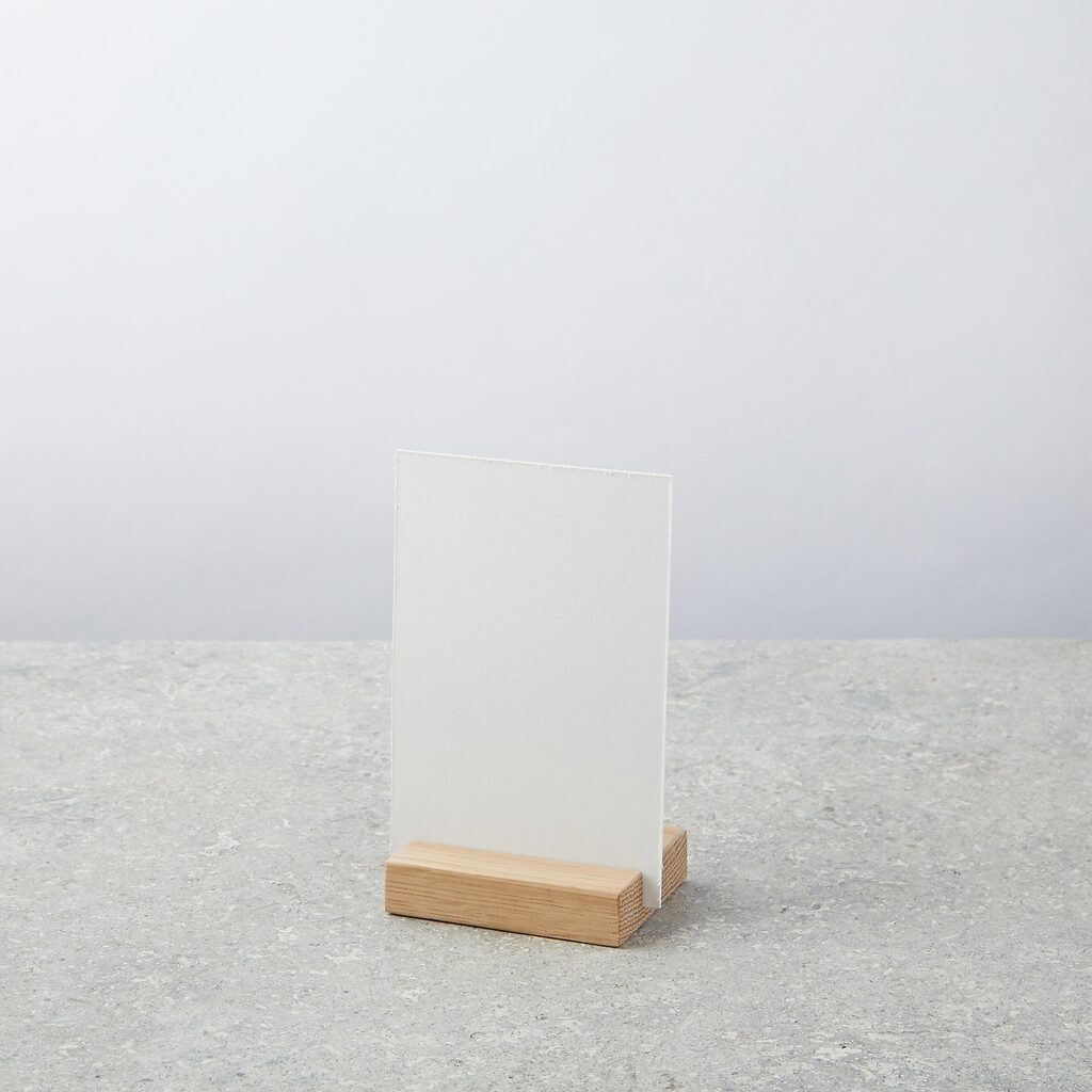 Panneau galerie avec support chêne 12,7x17,8cm